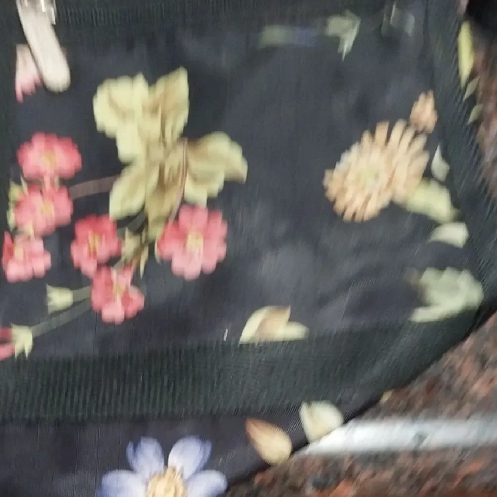 LeSportsac Black Floral Crossbody Bag